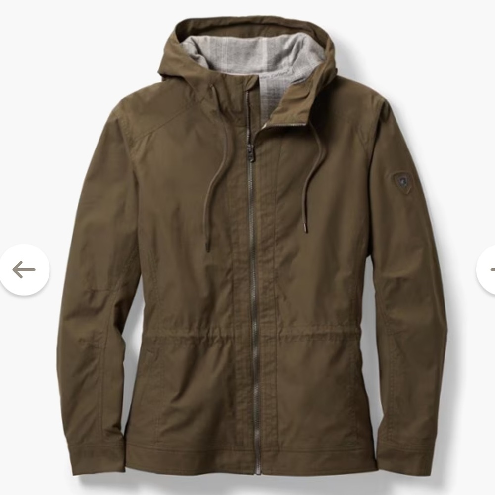 Kuhl Stryka Lined Hooded Jacket - Olive Green - Medium